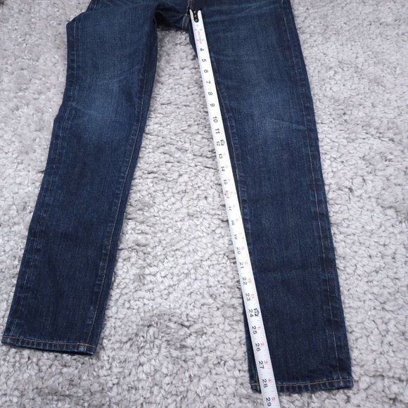 AE77 The Classic Straight Leg Jeans Women's 24 x 30 Japanese Selvedge Dark Wash - Picture 9 of 9